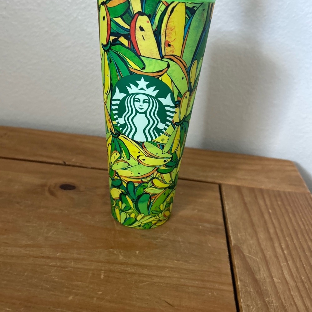 Starbucks Green and Yellow Banana Tumbler Farm Rio